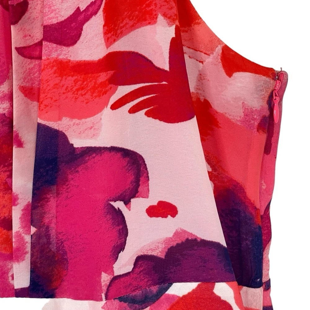 Eliza J Dress Womens 14 Floral Print Sleeveless Maxi Halter Wedding Guest Event - Picture 3 of 12